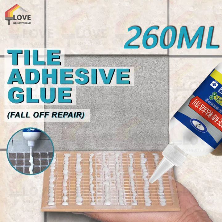 Local Sales】COD 260ML Tile Adhesive Glue for Floor Tiles Repair Sealant  Grouting Crack Filling