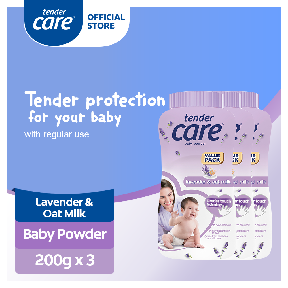 Tender Care Hypo-Allergenic Baby Powder 200g, Pack of 3 | Lazada PH