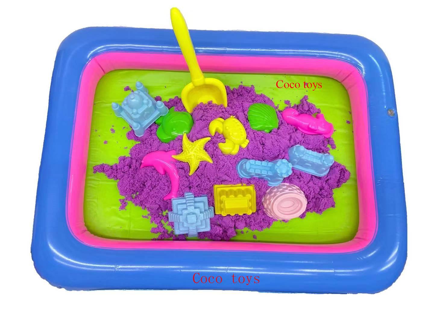 2kg sand clay Kinetic Motion Sand free inflatable PoolPlayset 12 kinds ...