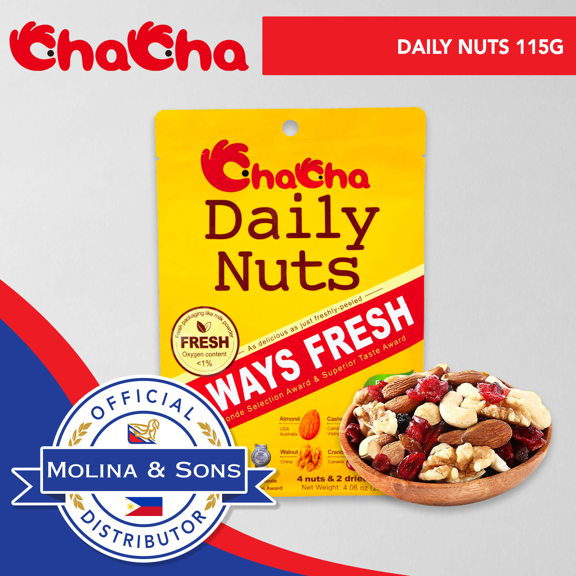 Chacha Daily Nuts 115g Lazada PH