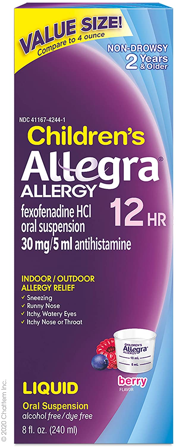 Children's Allegra Allergy 12 Hour Berry 8 fl. oz. Lazada PH