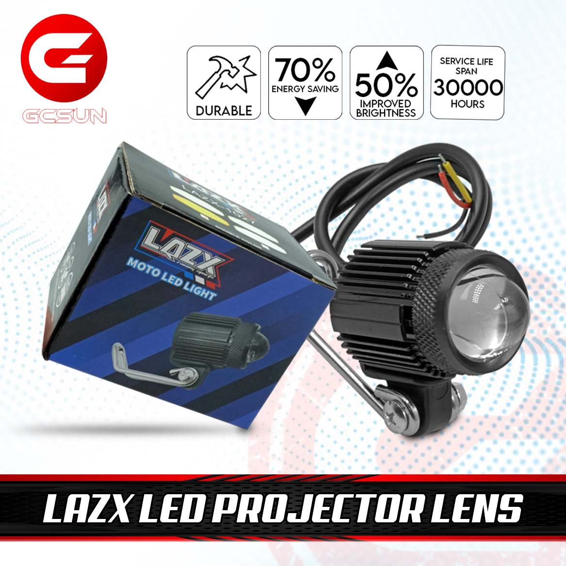 LAZX MINI DRIVING LIGHT PROJECTOR LENS-GCSUN | Lazada PH