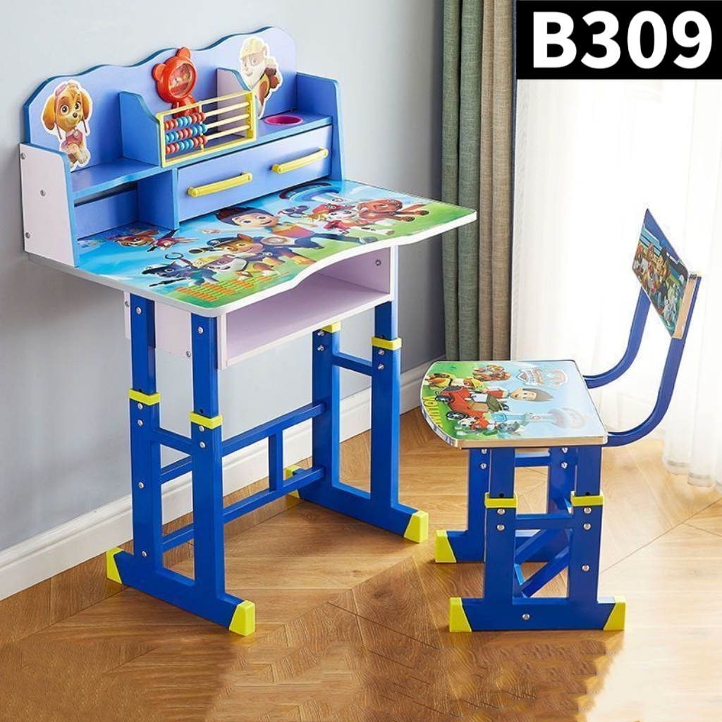Kids character study table set children’s learning desk study desk