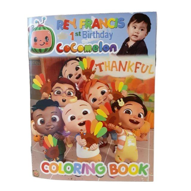 Cocomelon 2in1 Abc Tracing Coloring Book 5.5x7inches Kids Book Coloring 