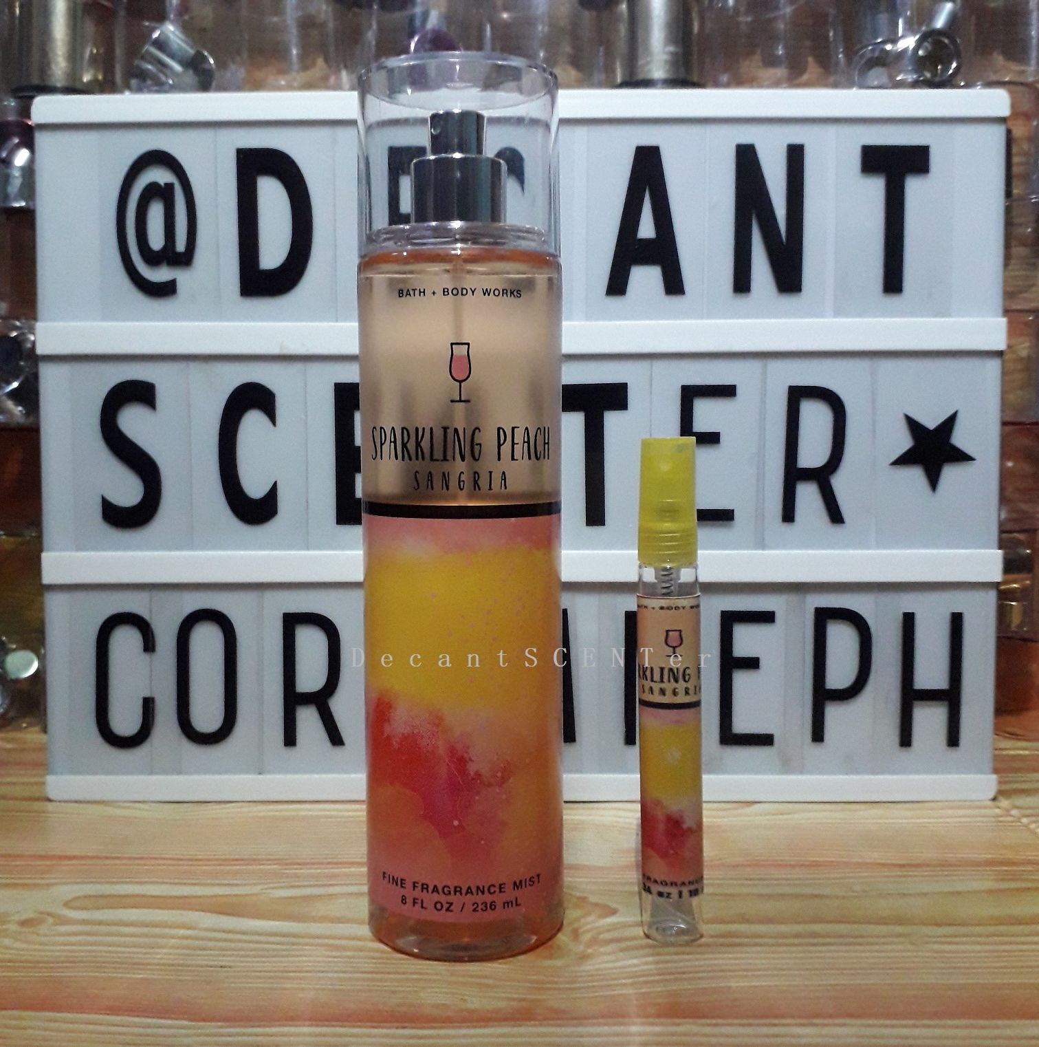 Sparkling Peach Sangria Mist in Travel Size 10ml Bath and Body Works