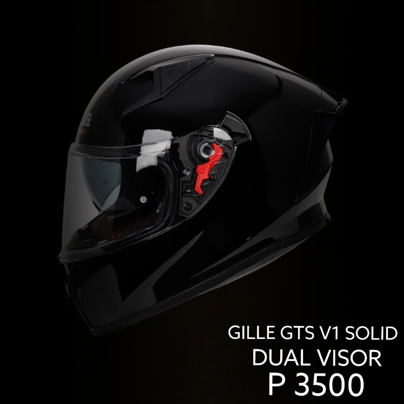 Gille Helmet GTS-V1 Solid Shell Glossy 