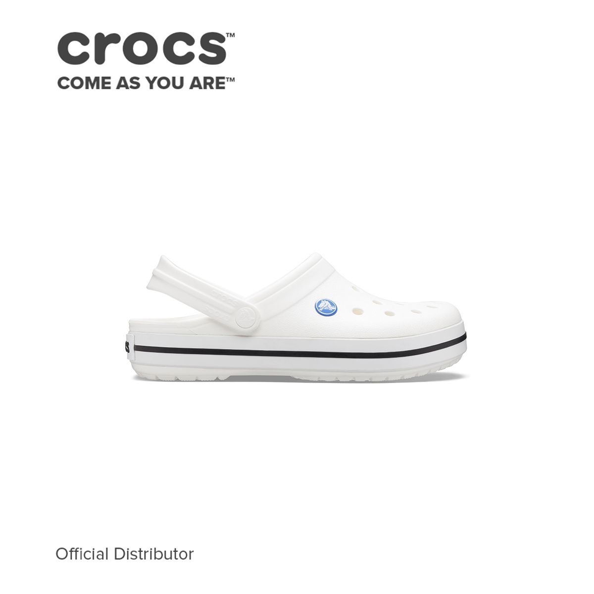 Crocs Unisex Crocband Clog in White Casual Comfortable Clog