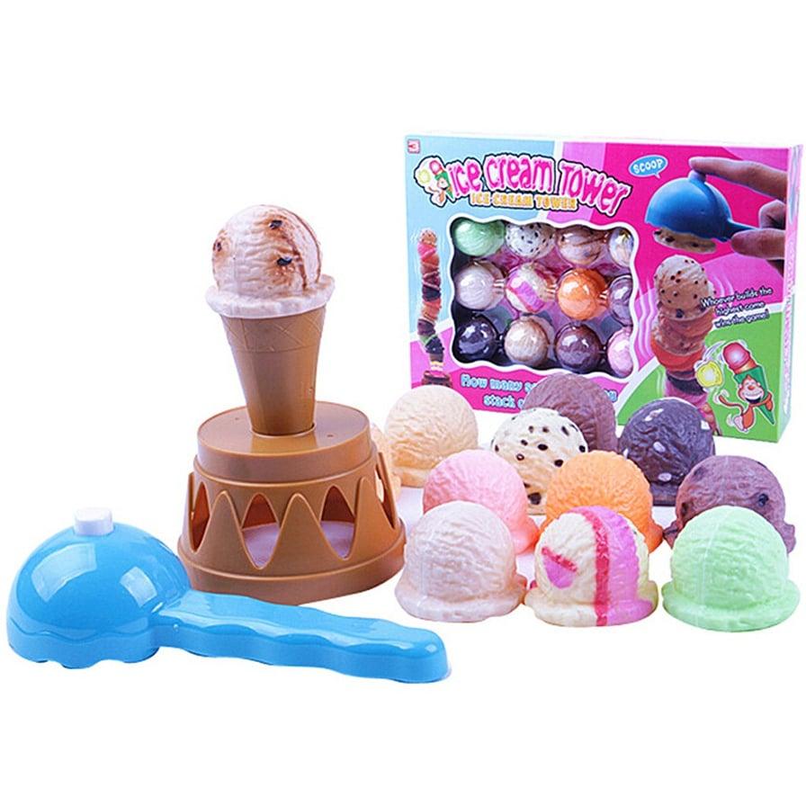 Play Ice Cream Stacking Tower with Scooper Balancing Fun Game Set  Educational Simulation Roleplay Toy Game for Kids | Lazada PH