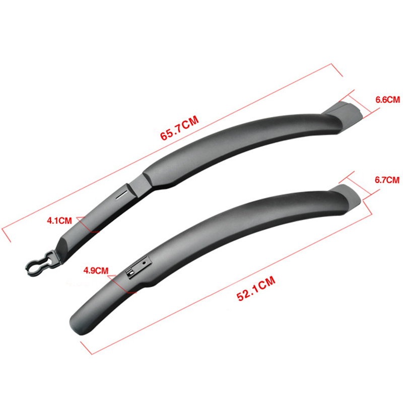 Parafango Posteriore O Anteriore Per Bici Da 20 Pollici, Stile Ducktail, Ricambio In Acciaio Nero
