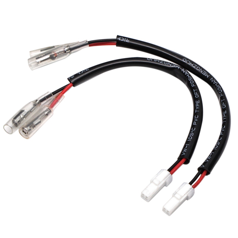 2Pcs Motorcycle Turn Signal Wiring Harness Connector Turn Signal Plug