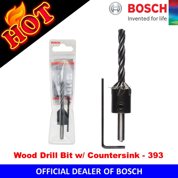 Bosch Wood Drill Bit w/ Countersink 393 Lazada PH