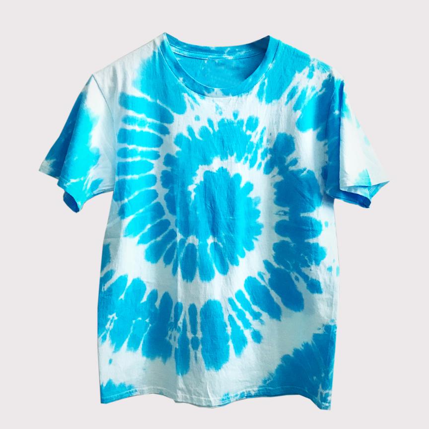 Tie Dye Shirt - Blue X White Spiral | Lazada PH