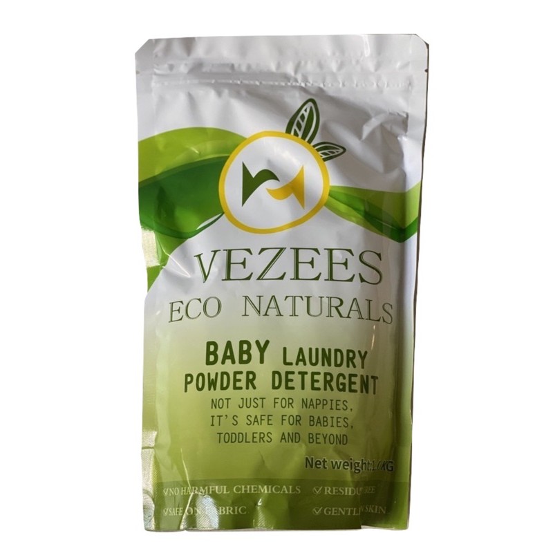 VEZEES ECO NATURALS BABY LAUNDRY POWDER DETERGENT 1 KILO with 1 Kojic