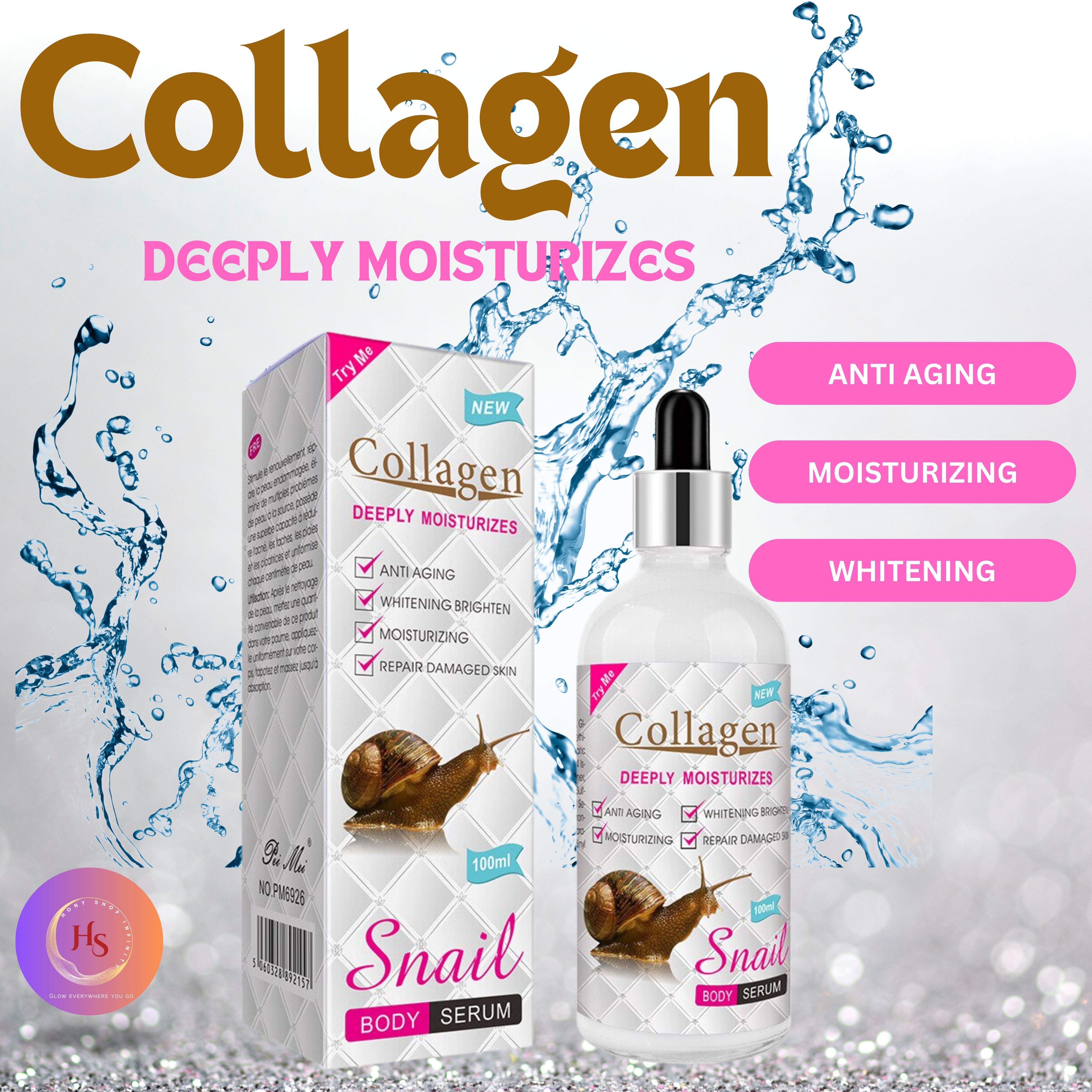 Collagen Deeply Moisturizes Snail Facial Oil 