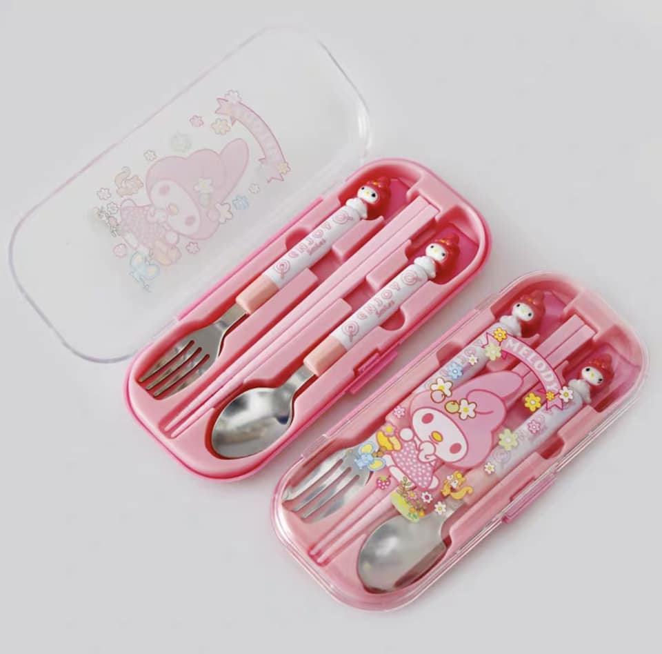 Hello! kitty my melody cinamoroll kiddie spoon and fork set | Lazada PH