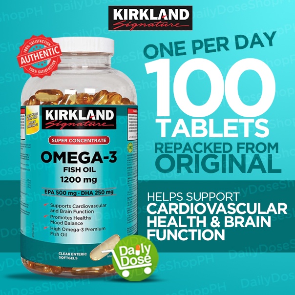 Kirkland Omega 3 Fish Oil 1200mg Lazada PH