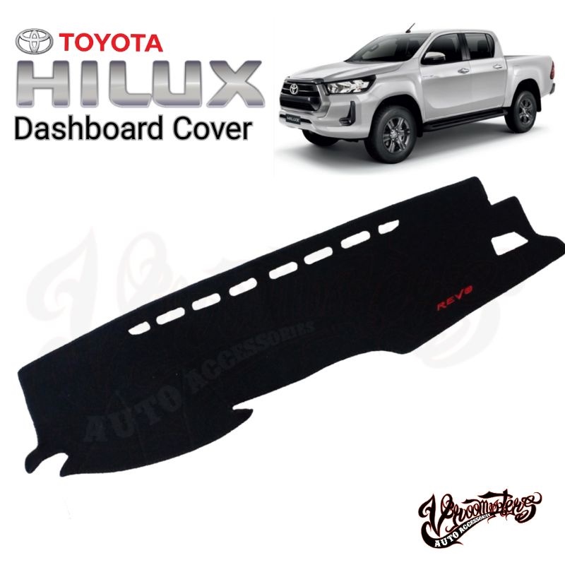 Toyota Hilux Revo/Conquest 20162022 Dashboard Cover Vroomsters Lazada PH