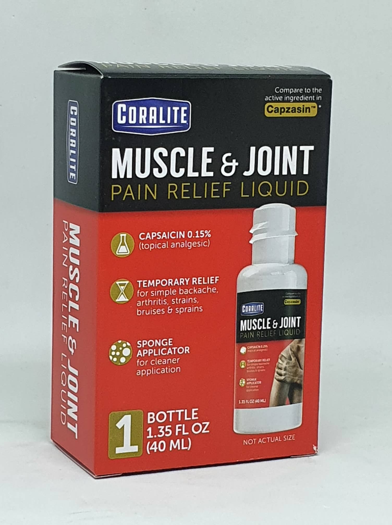 Coralite Muscle Pain Relief Liquid RollOn Backache Arthritis Sprains
