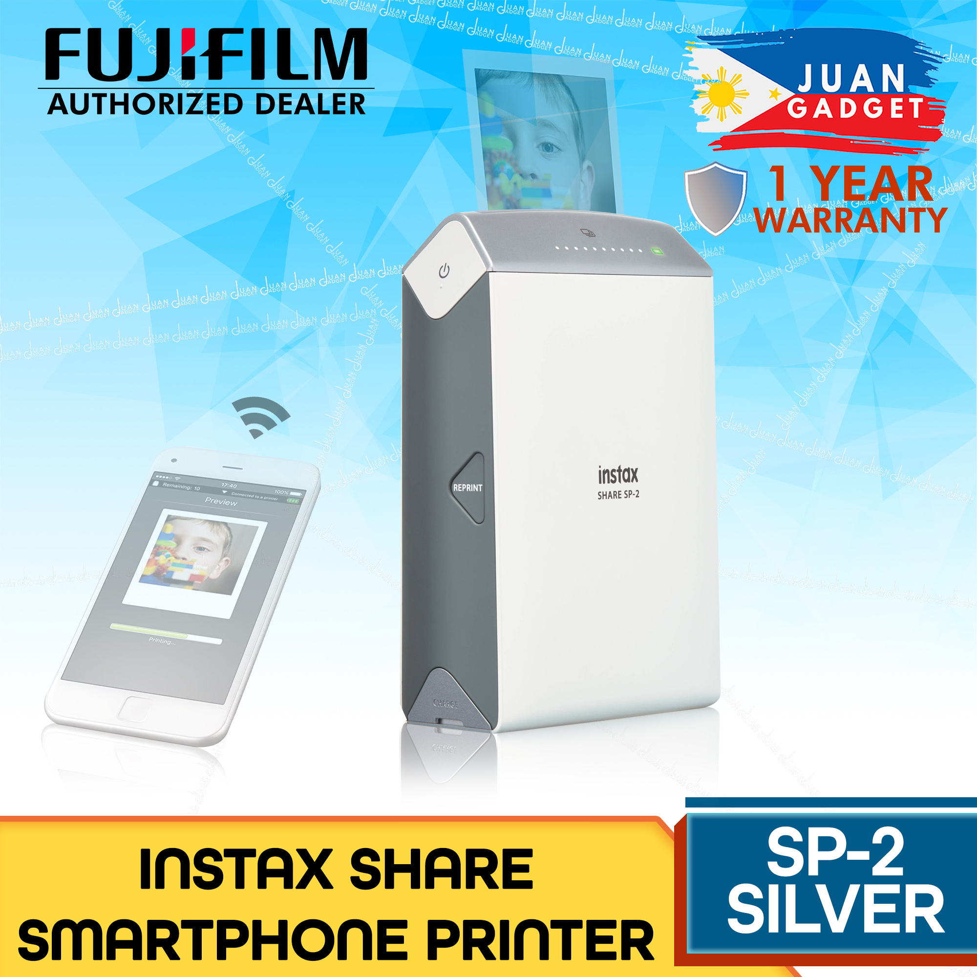 Fujifilm Instax Share SP-2 SP2 Smartphone Printer Mini Pocket Instant WiFi  Official Fujifilm Philippines JG Superstore Lazada PH