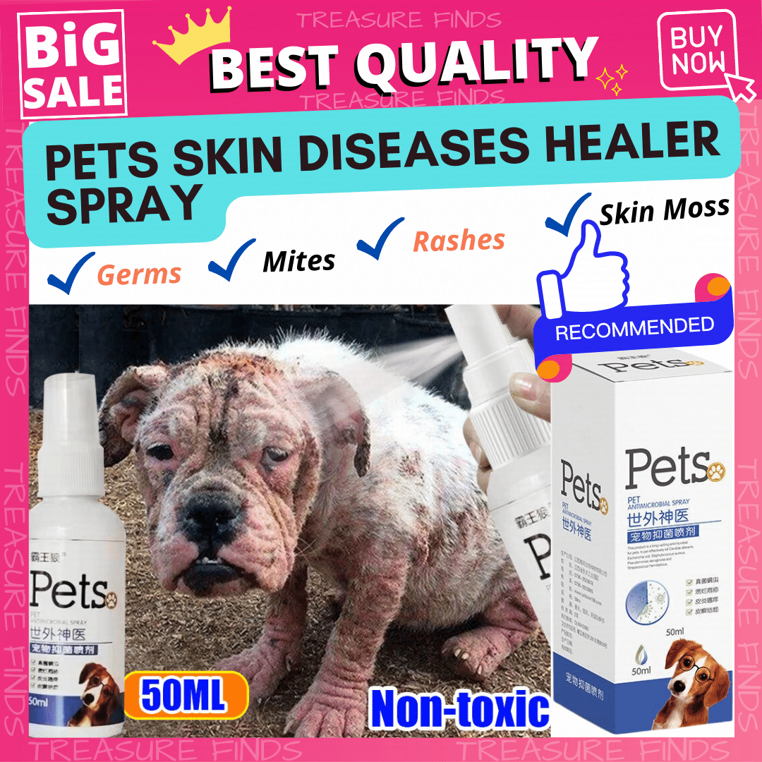 NON TOXIC CAN BE LICKED 🐶😻 ANTI MANGE FOR DOGS & CATS PET ANTIBACTERIAL