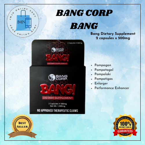 BEST SELLING BANG CORP BANG CAPSULES / 2 CAPSULES x 500 MG/ PERFORMANCE