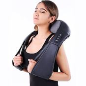 Neck and Back Massager with Heat Compress Control Homelife