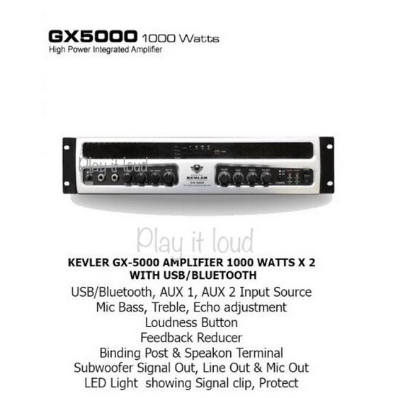 Kevler Gx 5000 Mixing Amplifier Lazada Ph