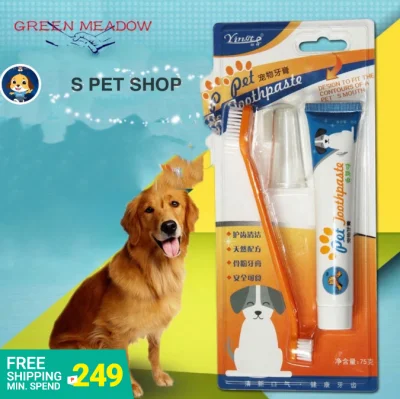 Pet Dog Cat Toothbrush Toothpaste Finger Tooth Brush Care Cleaning Oral Mouth Toothbrush