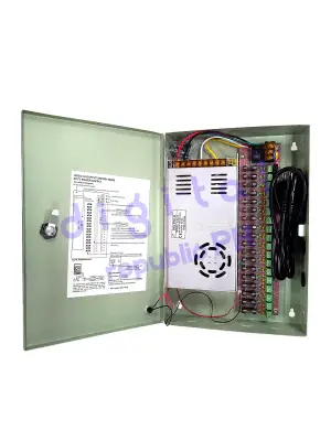 CCTV 18 Channel Fused Centralized Distributed Power Supply With Box 18CH 12V 20A 12V20A