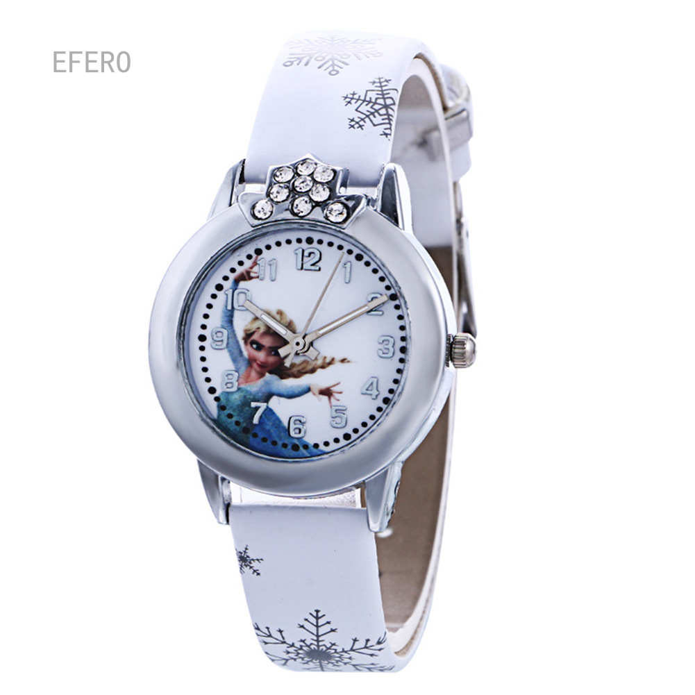 SFM 1PC Elsa Anna Quartz Wrist Watch Gift For Girl Kids Children Kid Child  Anime Cartoon Snow Queen Princess Clock | Lazada PH