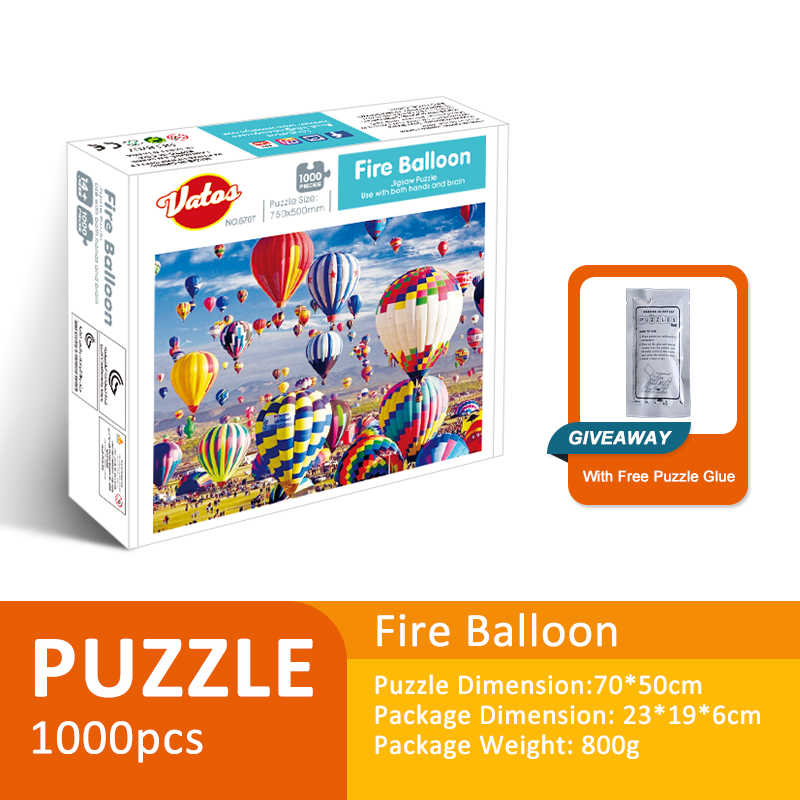 Fire Balloon 70 X 50 CM 1000 pcs jigsaw puzzle for adult puzzle jigsaw puzzle for adult 1000 pcs
