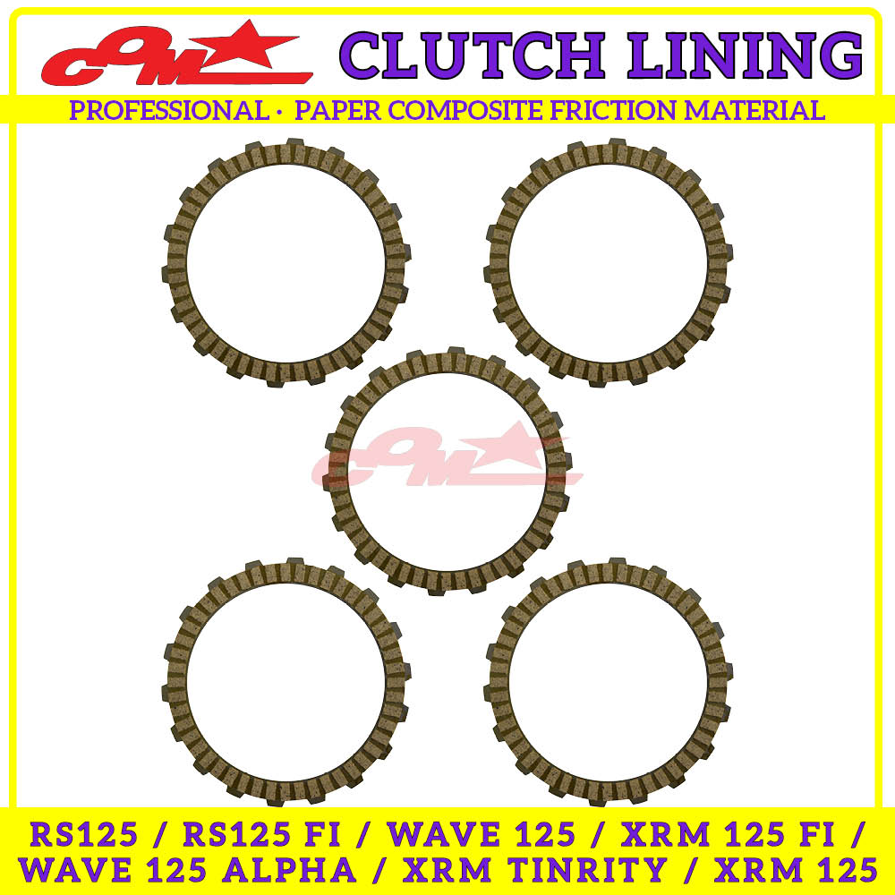 COMSTAR Professional Clutch Lining Set For WAVE 125, WAVE 125 ALPHA, RS