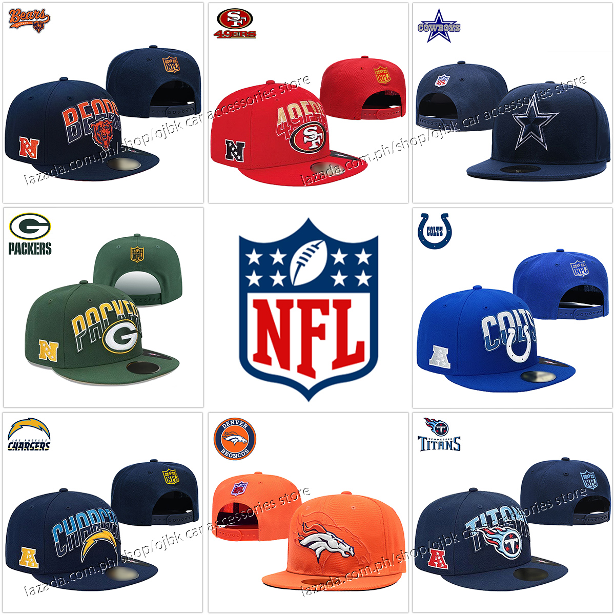 nfl football hats