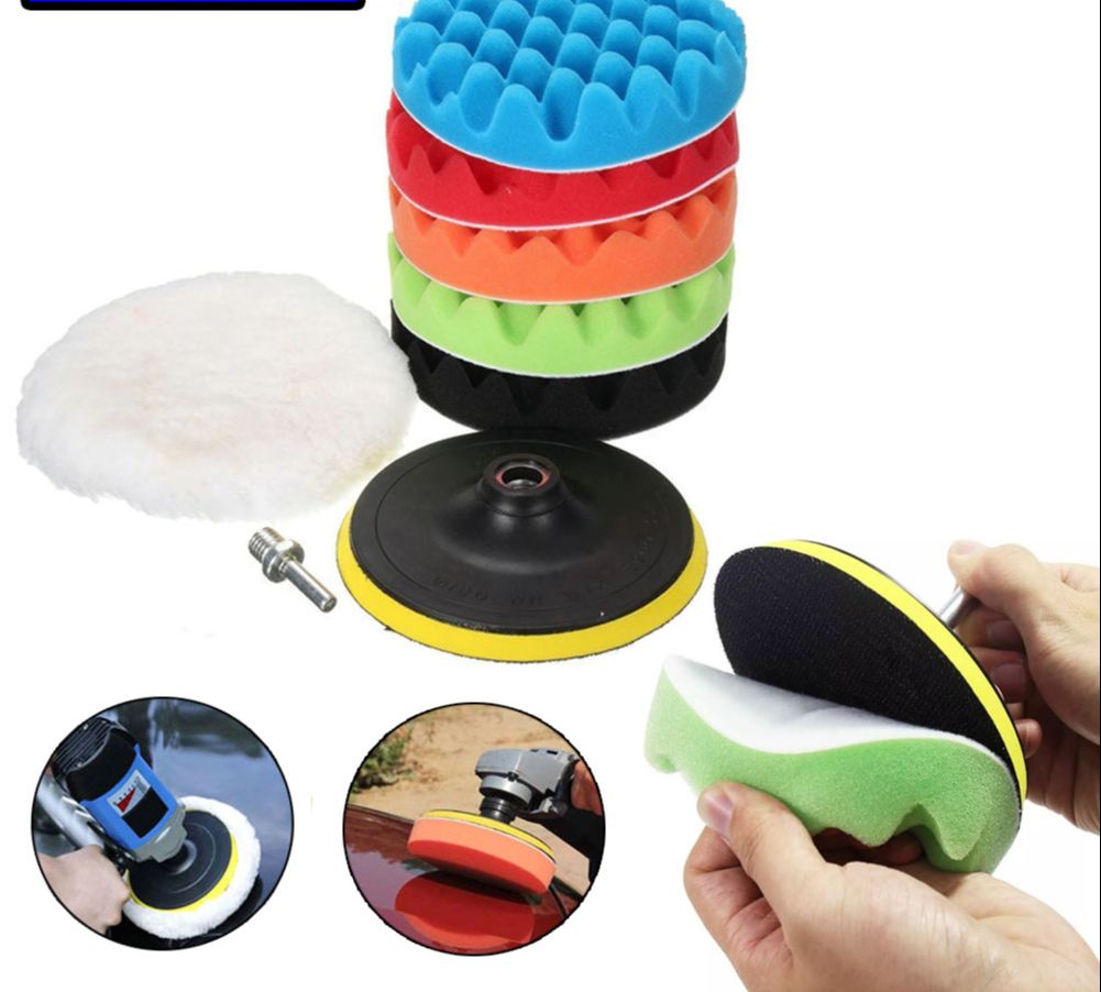 Polishing Pad001- 6pcs Set 125mm Car Polisher Polishing Pad Wheel Kit 