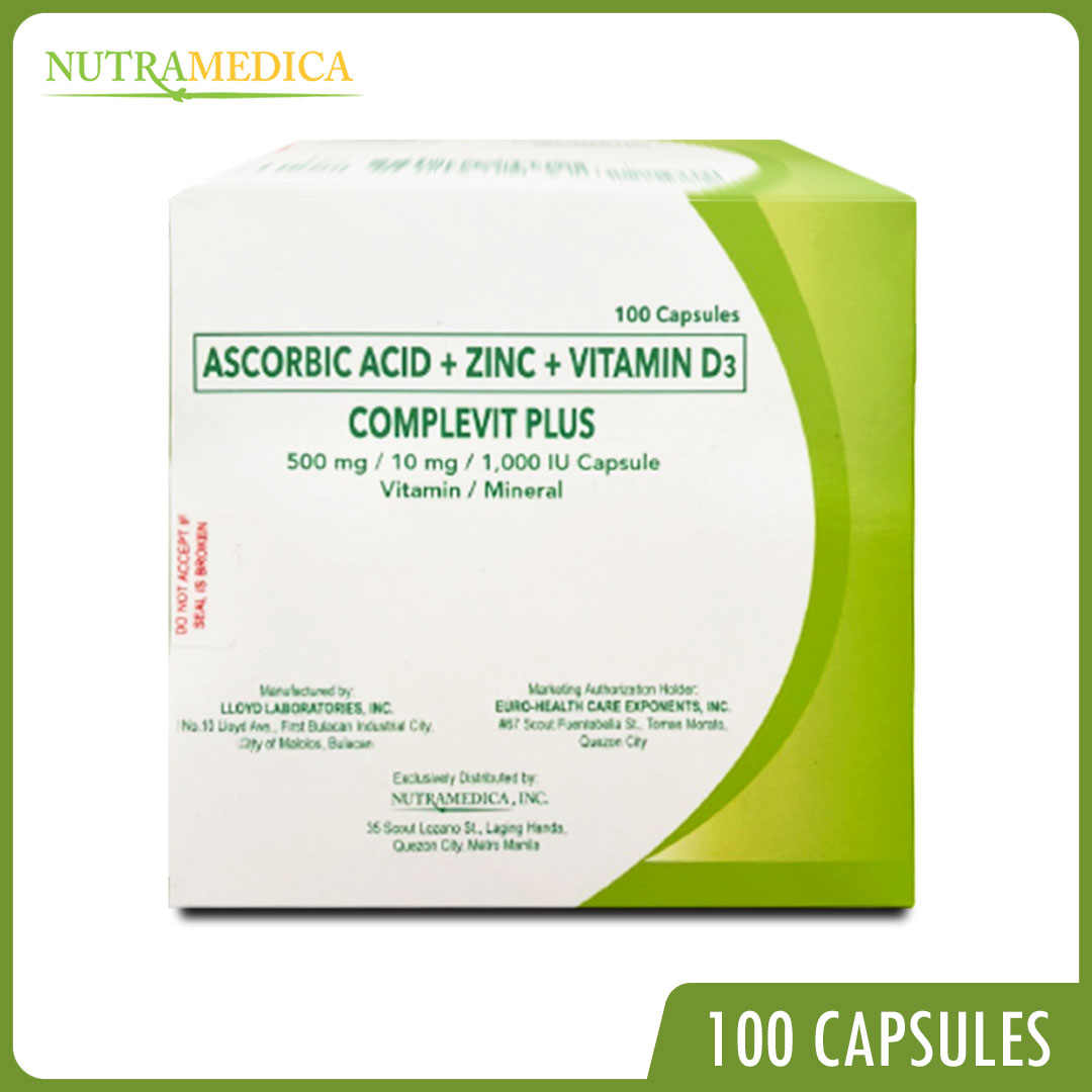 COMPLEVIT PLUS 100s Multivitamins Ascorbic Acid Vitamin C, Zinc and
