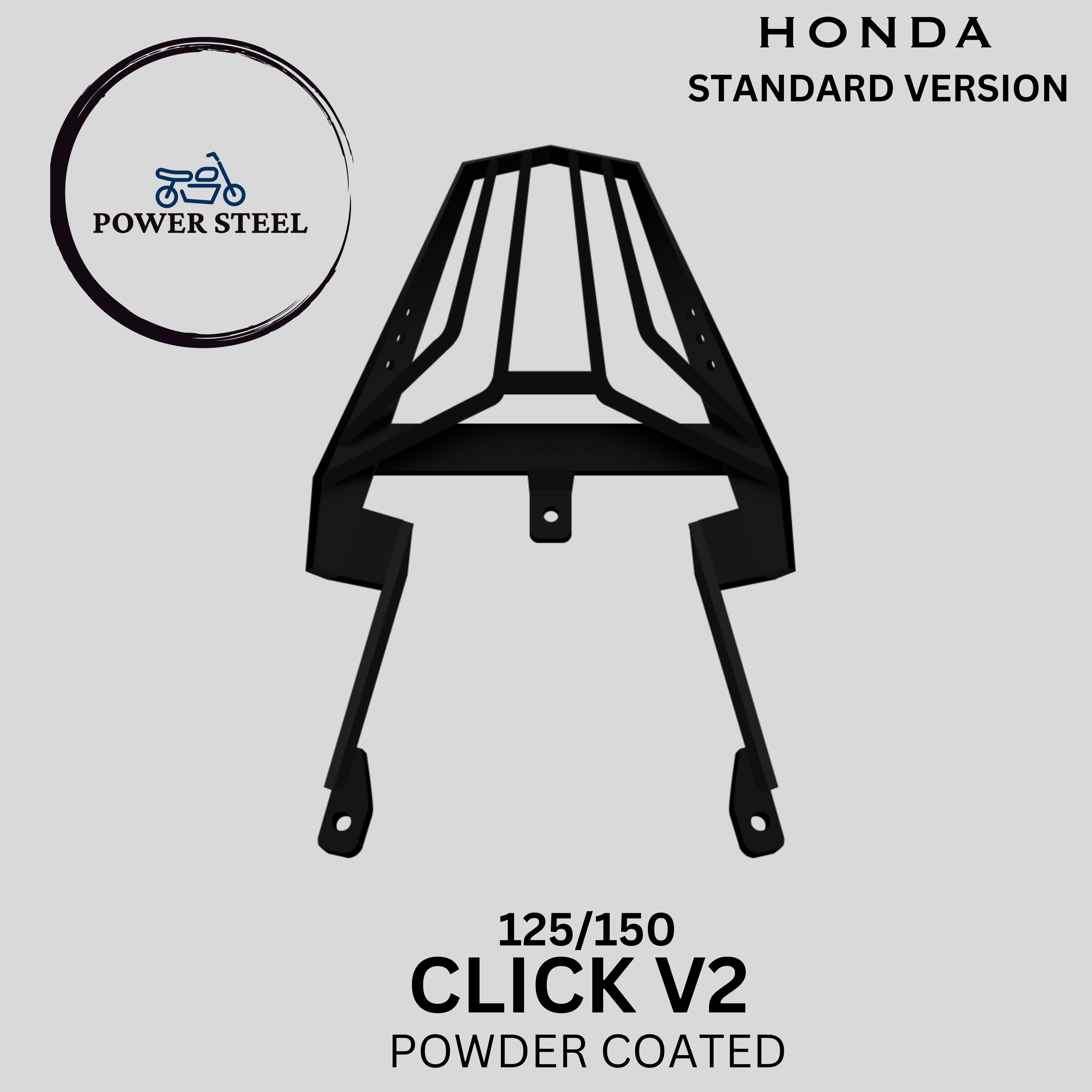 Honda Click 125/150 V1 V2 V3 STAY GRAB / No Grab Bar Top box bracket ...