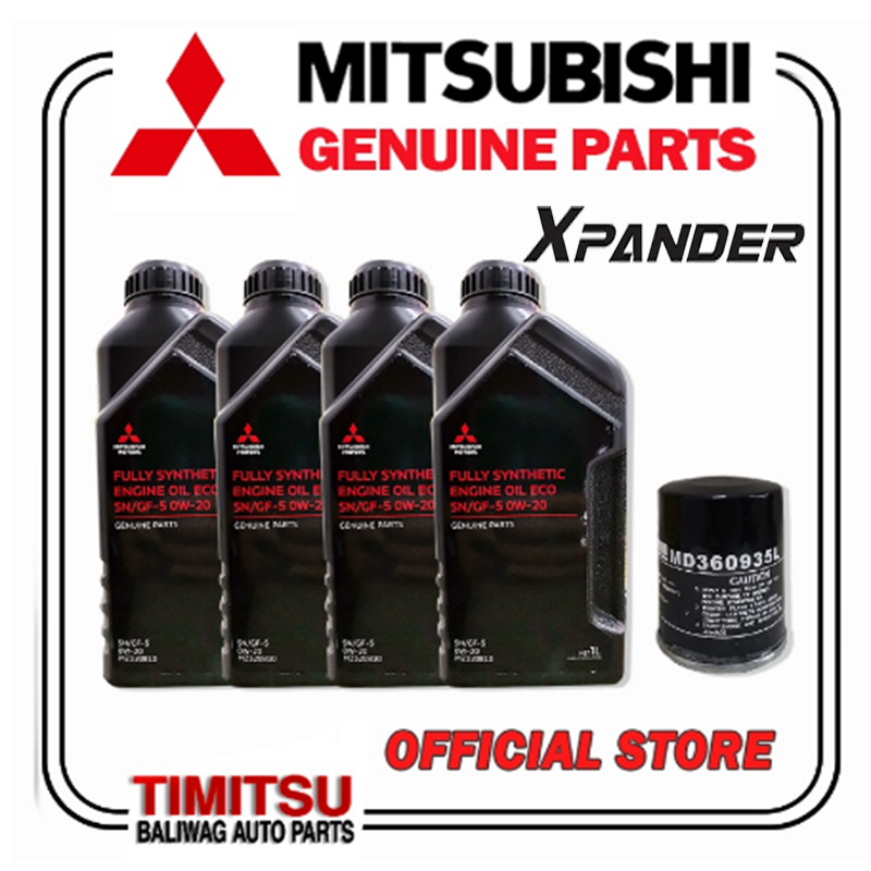 XPANDER GENUINE MITSUBISHI CHANGE OIL BUNDLE FULLY SYNTHETIC ECO 0W20