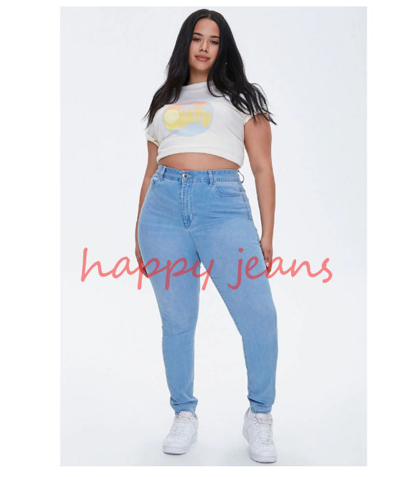 ladies bright blue jeans