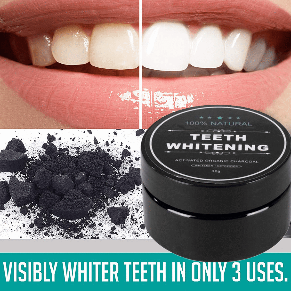 charcoal whitening