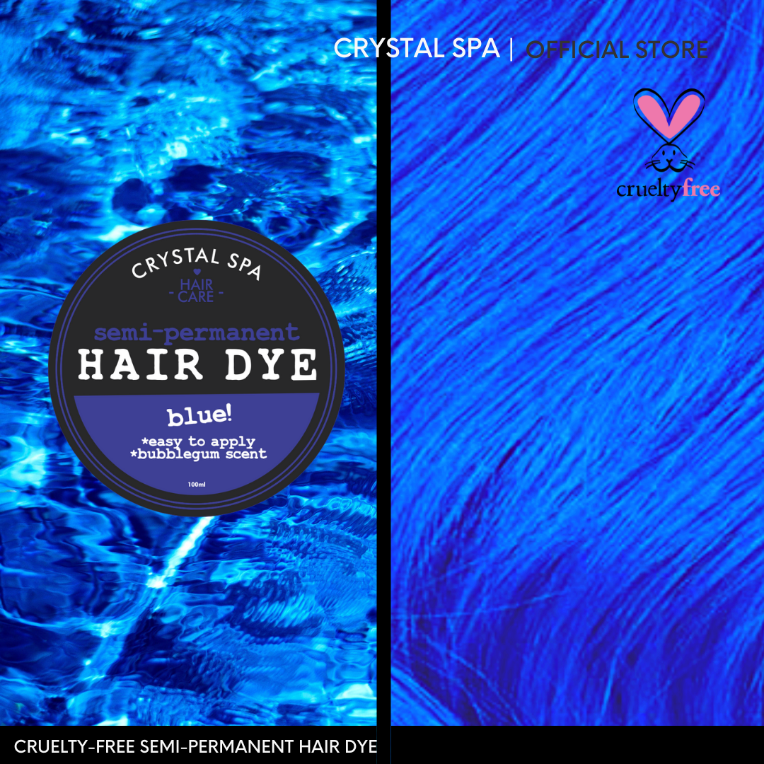 CRYSTAL SPA ROYAL BLUE Hair Dye Semi Permanent Hair Color 100g Hair Coloring Temporary Hair