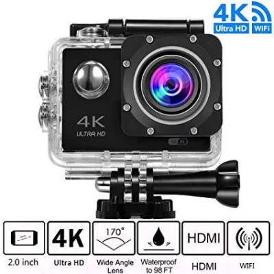 S2R 4K Ultra HD Action Pro Camcorder HD 1080P 2.0 LCD Screen Sports Action Camera with Waterproof Case action camera sport camera Sports Action Camera WiFi With Remote
