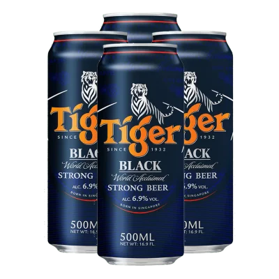 Tiger Black 500ml Bundle of 4 Cans