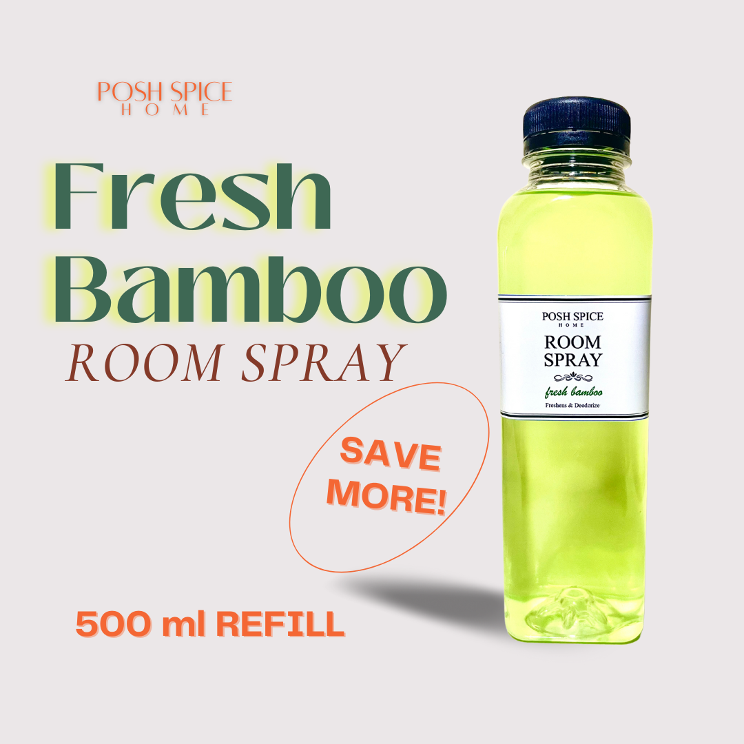 Fresh Bamboo Room Linen Spray Refill Air Freshener 500ml Odor
