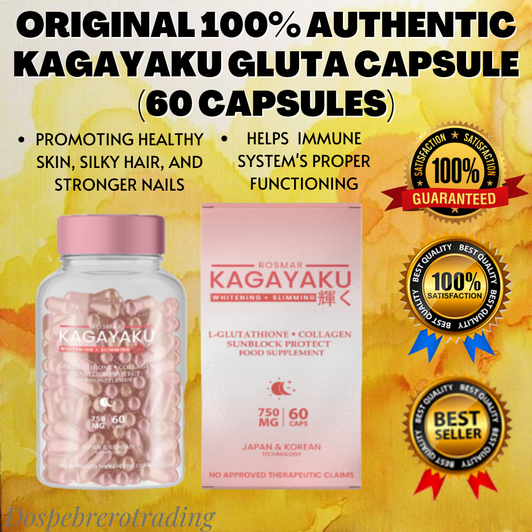 Best Seller ORIGINAL 100 AUTHENTIC KAGAYAKU GLUTA CAPSULE 60 Capsules