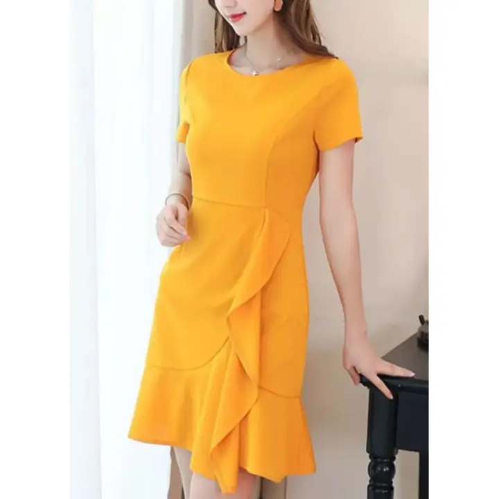 lazada yellow dress