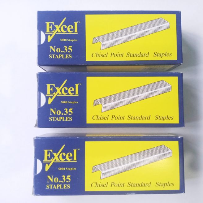 3 boxes Excel Staple Wire 35-5M | Lazada PH