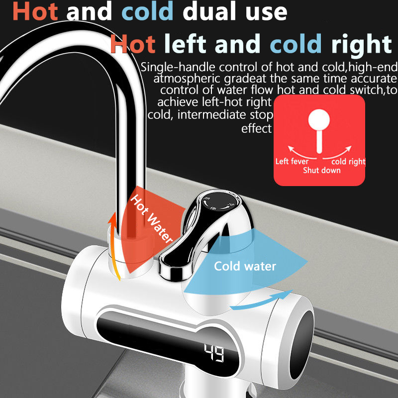 Electric Water Heater Kitchen Faucet Instant Hot Water Faucet Heater