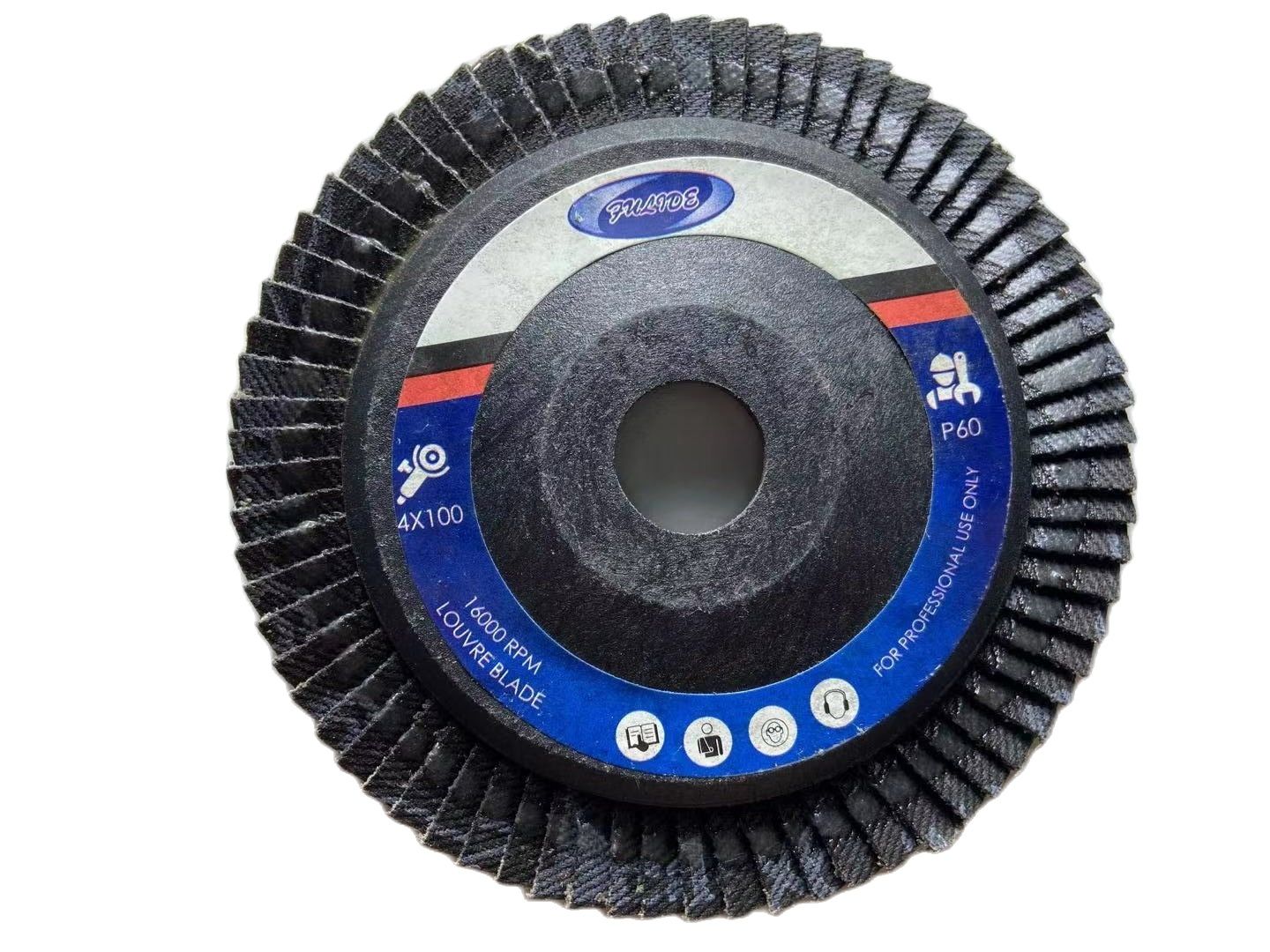 FULIDE FLAP DISC 4 inches Sanding Flap Disc Metal Backing High Quality