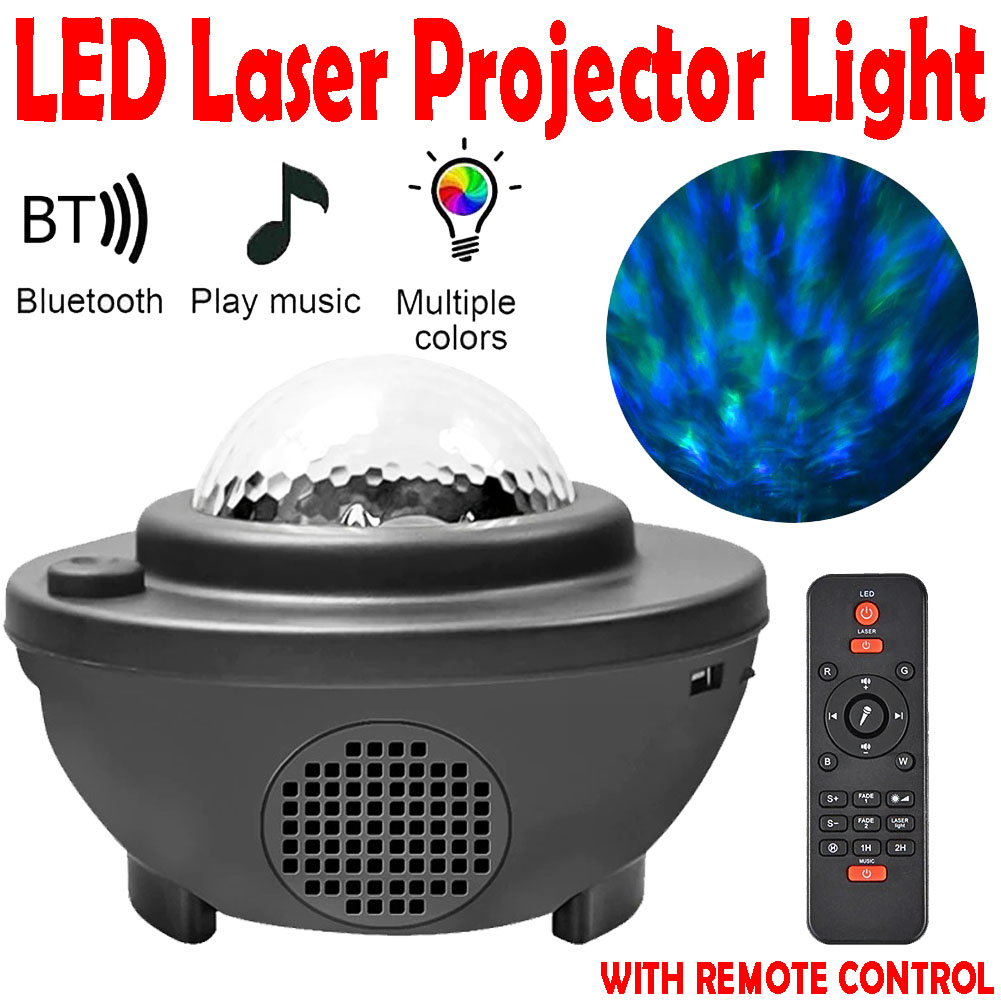 LED Laser Projector Light Starry Sky Water Waving Romantic USB