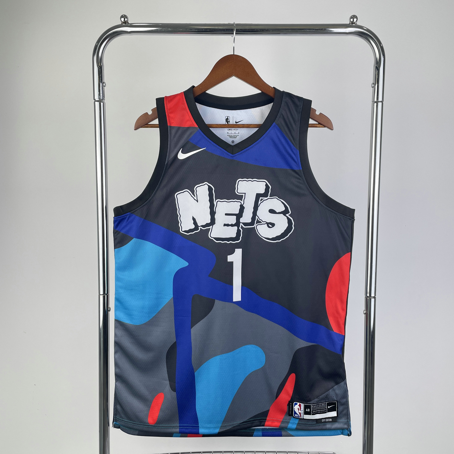 Men's Brooklyn Nets Mikal Bridges #1 Black Jordan Brand 2022/23 Swingman  Jersey - Statement Edition
